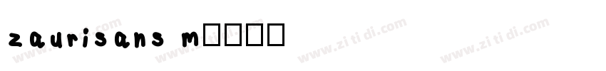 zaurisans m字体转换
